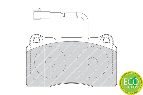 Brake Pad Set, disc brake - FDB1663 FERODO