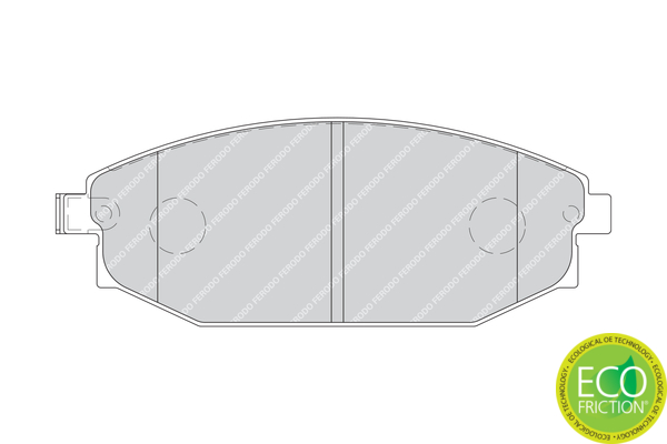 Brake Pad Set, disc brake - FDB1671 FERODO