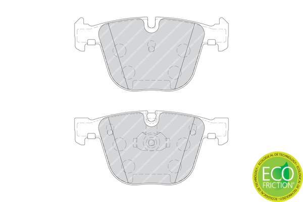 Brake Pad Set, disc brake - FDB1672 FERODO