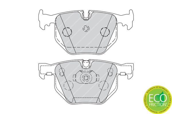 Brake Pad Set, disc brake - FDB1673 FERODO