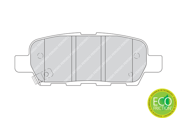 Brake Pad Set, disc brake - FDB1693 FERODO