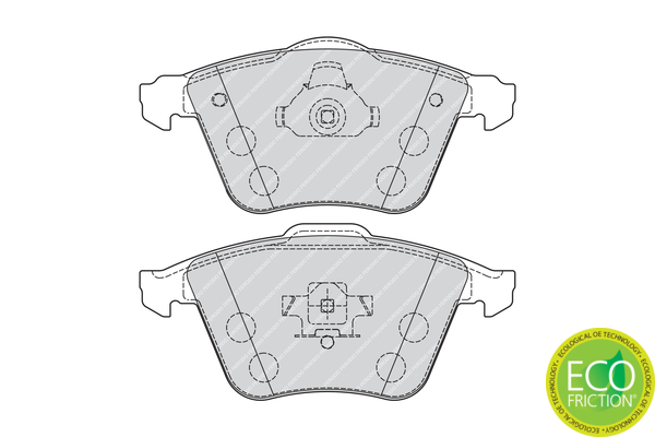 Brake Pad Set, disc brake - FDB1706 FERODO