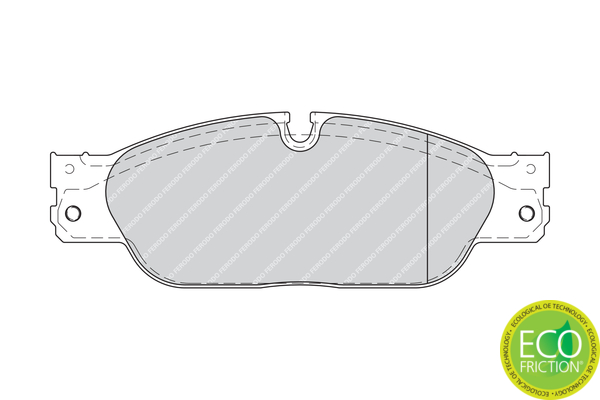Brake Pad Set, disc brake - FDB1711 FERODO