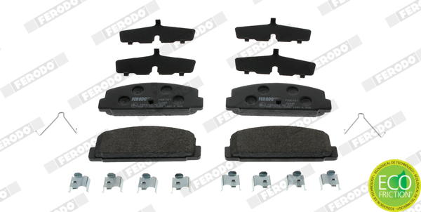 Brake Pad Set, disc brake - FDB1721 FERODO