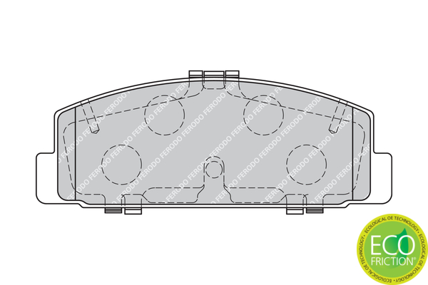 Brake Pad Set, disc brake - FDB1721 FERODO