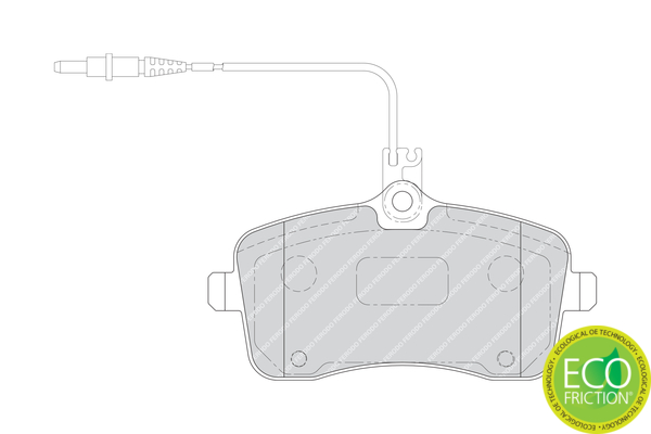 Brake Pad Set, disc brake - FDB1725 FERODO