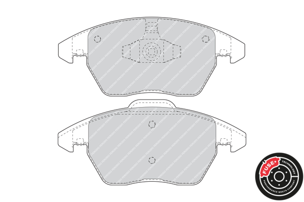 Brake Pad Set, disc brake - FDB1728 FERODO