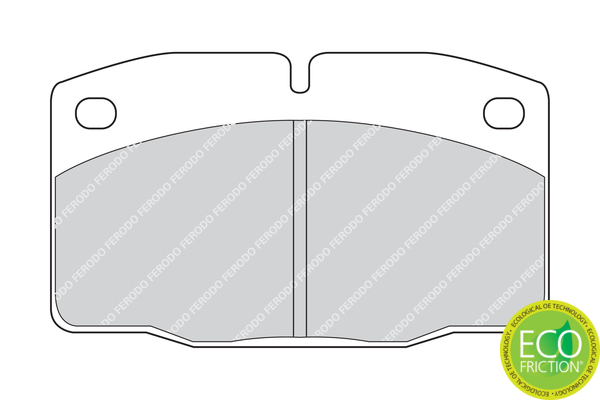 Brake Pad Set, disc brake - FDB173 FERODO