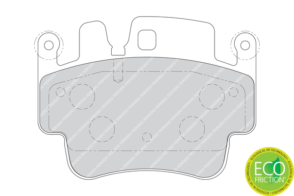 Brake Pad Set, disc brake - FDB1742 FERODO