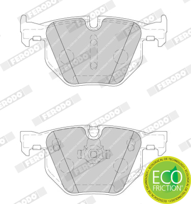 Brake Pad Set, disc brake - FDB1748 FERODO