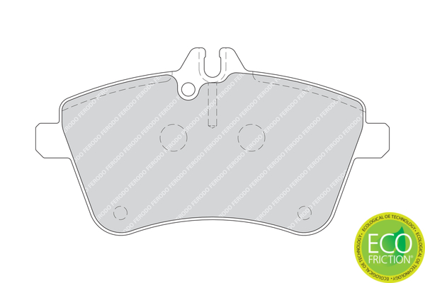 Brake Pad Set, disc brake - FDB1750 FERODO