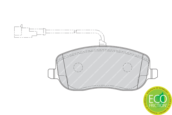 Brake Pad Set, disc brake - FDB1787 FERODO