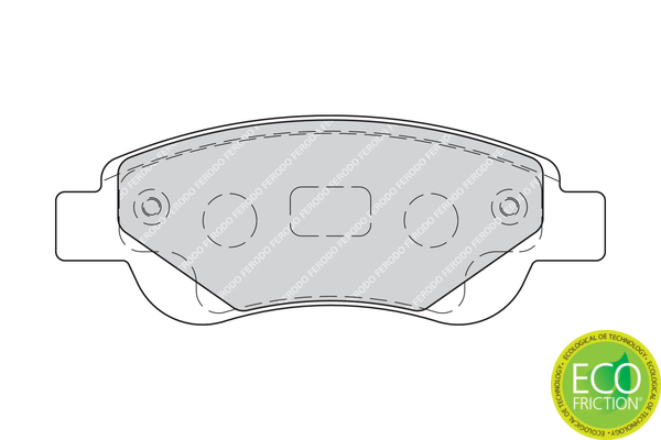 Brake Pad Set, disc brake - FDB1790 FERODO