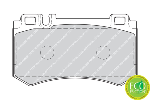 Brake Pad Set, disc brake - FDB1809 FERODO