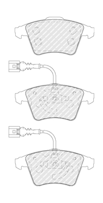 Brake Pad Set, disc brake - FDB1826 FERODO