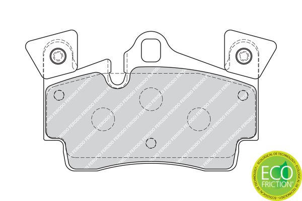 Brake Pad Set, disc brake - FDB1835 FERODO