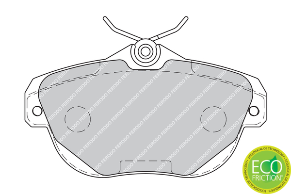 Brake Pad Set, disc brake - FDB1838 FERODO