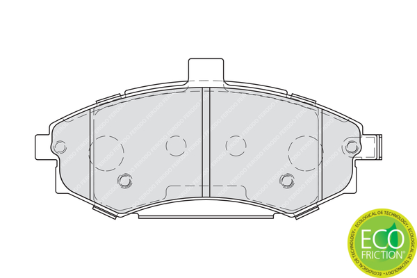Brake Pad Set, disc brake - FDB1840 FERODO