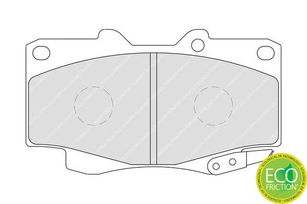 Brake Pad Set, disc brake - FDB1852 FERODO