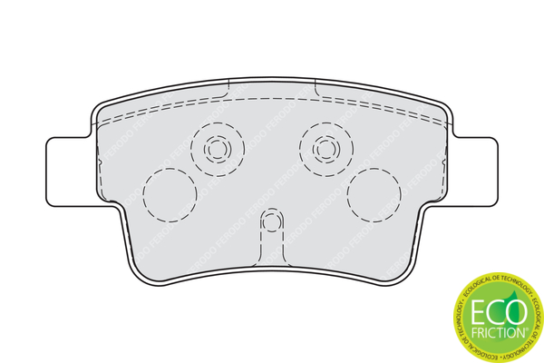 Brake Pad Set, disc brake - FDB1858 FERODO