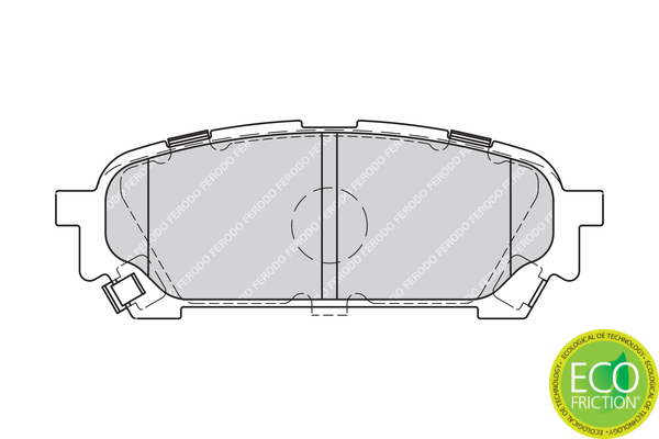 Brake Pad Set, disc brake - FDB1861 FERODO