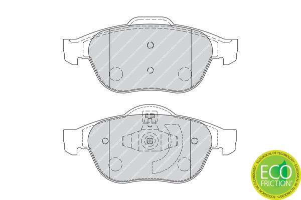 Brake Pad Set, disc brake - FDB1865 FERODO