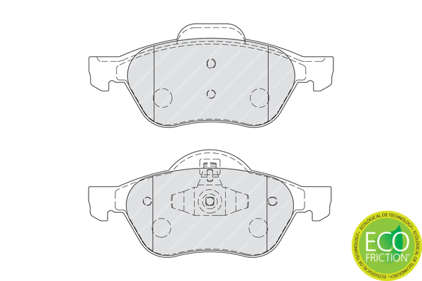 Brake Pad Set, disc brake - FDB1866 FERODO