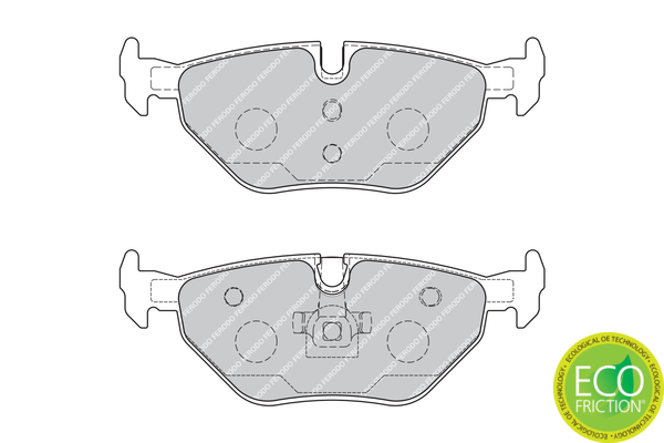 Brake Pad Set, disc brake - FDB1867 FERODO