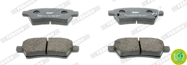 Brake Pad Set, disc brake - FDB1882 FERODO
