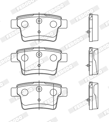 Brake Pad Set, disc brake - FDB1885 FERODO
