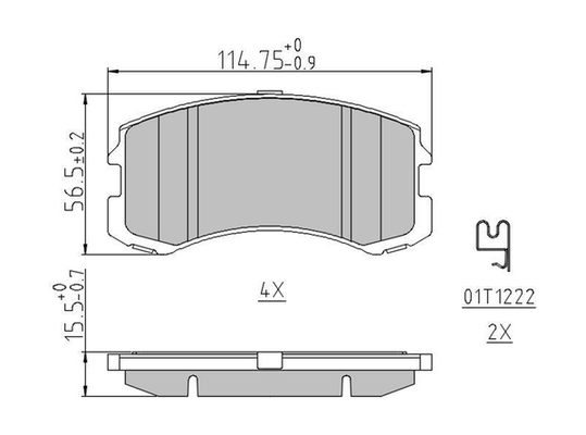 Brake Pad Set, disc brake - FDB1886 FERODO