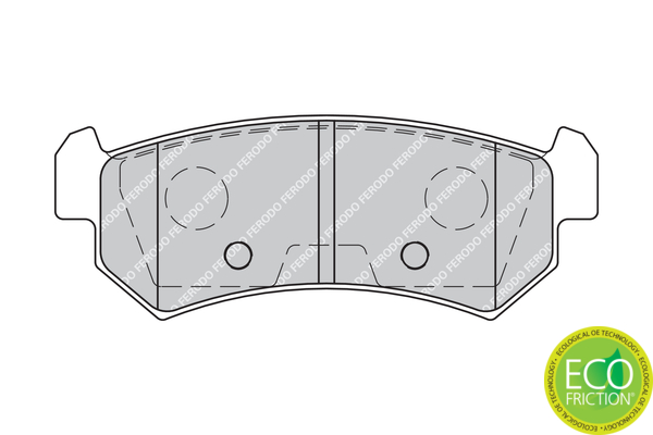 Brake Pad Set, disc brake - FDB1889 FERODO