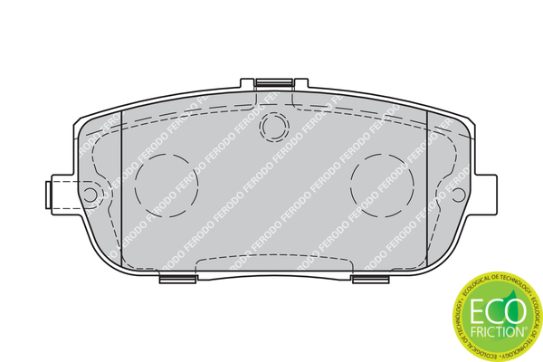 Brake Pad Set, disc brake - FDB1894 FERODO