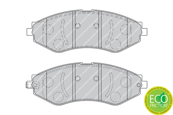 Brake Pad Set, disc brake - FDB1905 FERODO