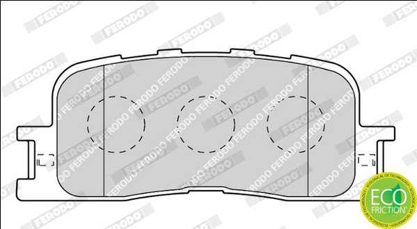 Brake Pad Set, disc brake - FDB1909 FERODO