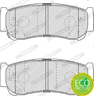 Brake Pad Set, disc brake - FDB1910 FERODO