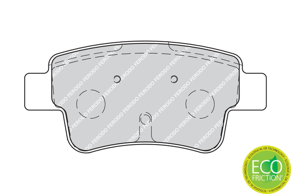 Brake Pad Set, disc brake - FDB1922 FERODO