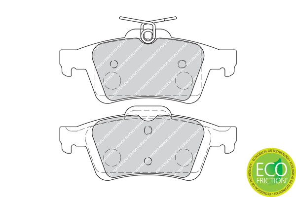 Brake Pad Set, disc brake - FDB1931 FERODO