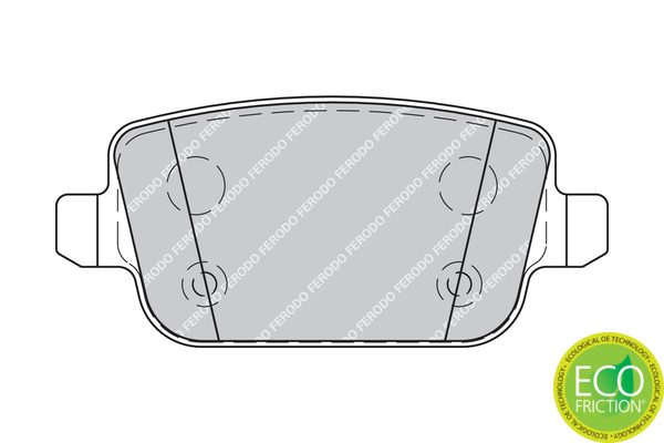 Brake Pad Set, disc brake - FDB1933 FERODO