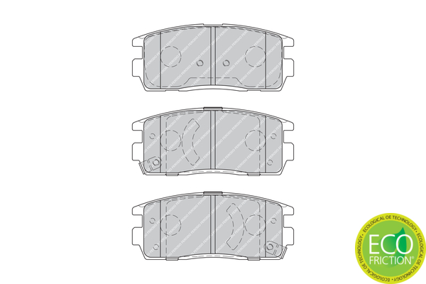 Brake Pad Set, disc brake - FDB1935 FERODO
