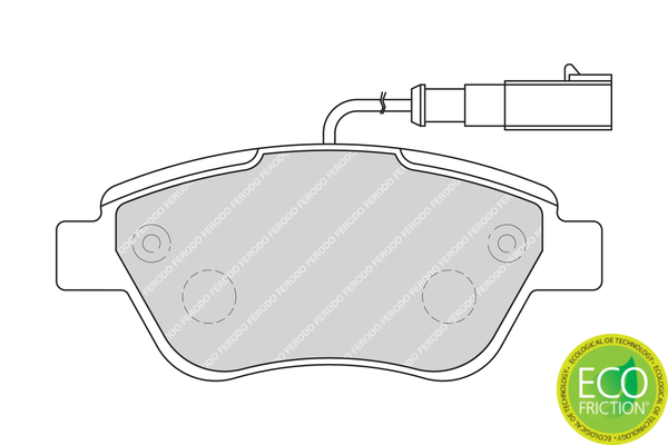 Brake Pad Set, disc brake - FDB1946 FERODO