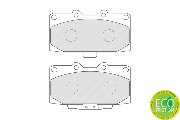 Brake Pad Set, disc brake - FDB1982 FERODO