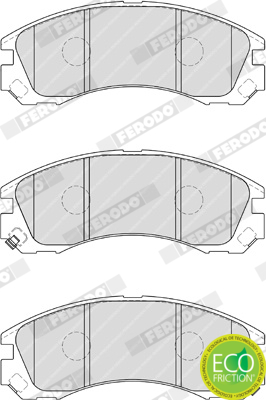 Brake Pad Set, disc brake - FDB1993 FERODO