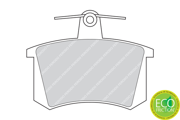 Brake Pad Set, disc brake - FDB222 FERODO