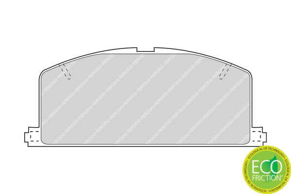 Brake Pad Set, disc brake - FDB308 FERODO