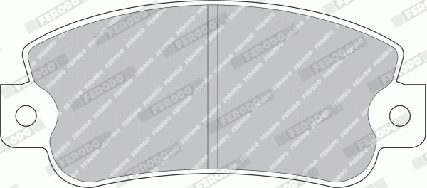 Brake Pad Set, disc brake - FDB351B FERODO