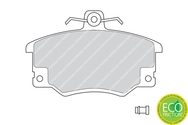 Brake Pad Set, disc brake - FDB370 FERODO