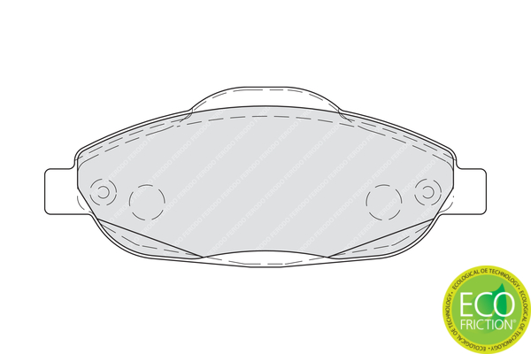 Brake Pad Set, disc brake - FDB4003 FERODO