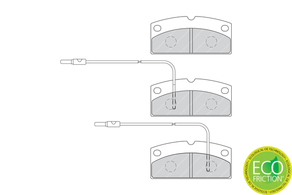 Brake Pad Set, disc brake - FDB4013 FERODO