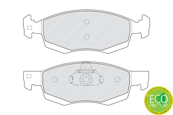 Brake Pad Set, disc brake - FDB4035 FERODO